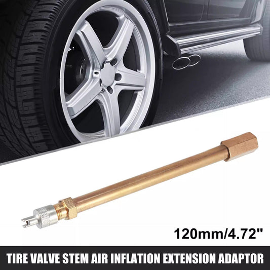 Car Tire Valve Stem Inflation Extension Rod, Pure Copper Extension Tube, Scooter Accessory, Inflation Valve Extension Rod