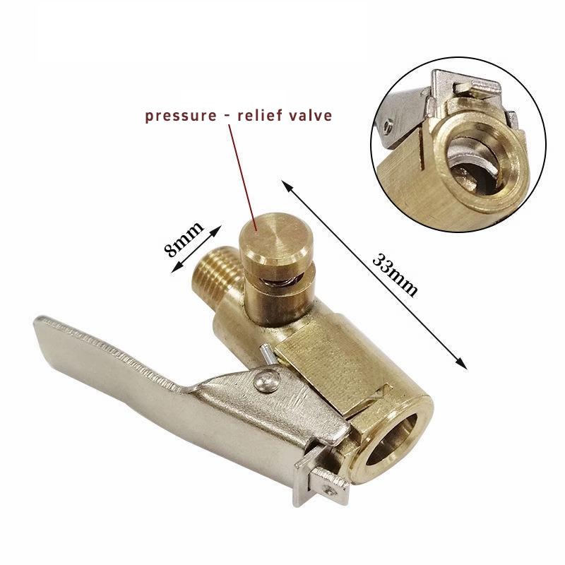 Quick Inflation Chuck for Automotive Tires, American-style Tire Valve, Copper Valve Adapter, Tire Valve Accessories