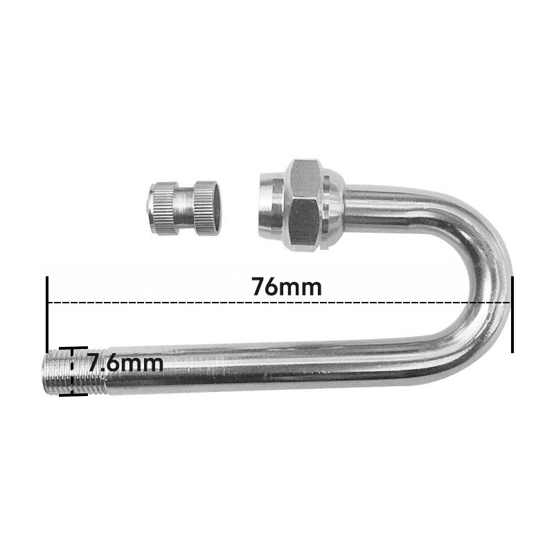 U-shaped valve extension tube for tires, car, truck, and bus, elbow valve, extended valve extension rod