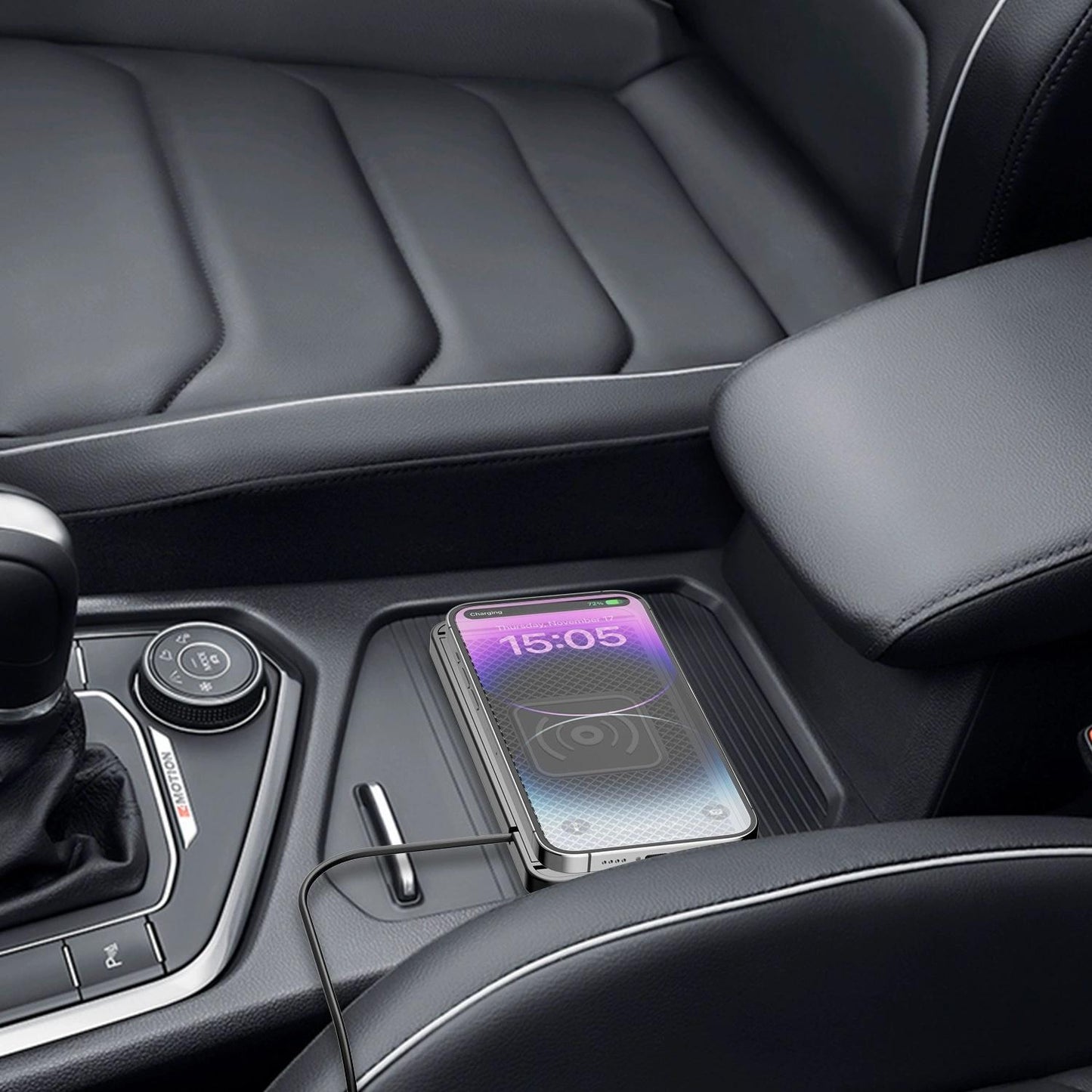 Vehicle-mounted Wireless Charger Modification with Added Cuttable Function Applicable to Mercedes-Benz, BMW, Audi, Toyota, Honda, Volkswagen, and Apple