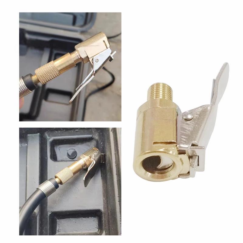 Quick Inflation Chuck for Automotive Tires, American-style Tire Valve, Copper Valve Adapter, Tire Valve Accessories