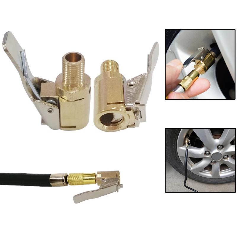 Quick Inflation Chuck for Automotive Tires, American-style Tire Valve, Copper Valve Adapter, Tire Valve Accessories